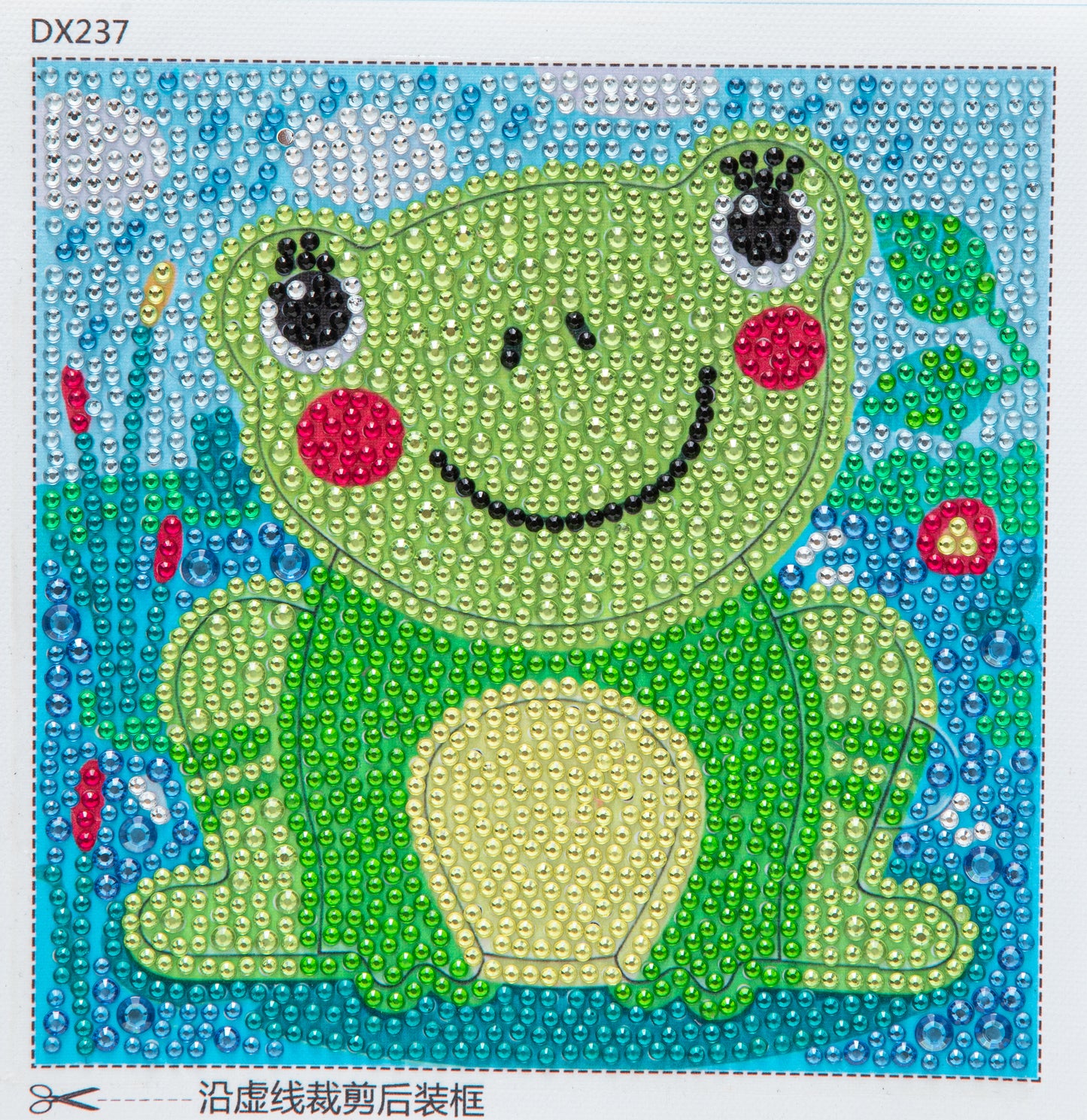 Grenouille | Kits de peinture diamant strass cristal pour enfants