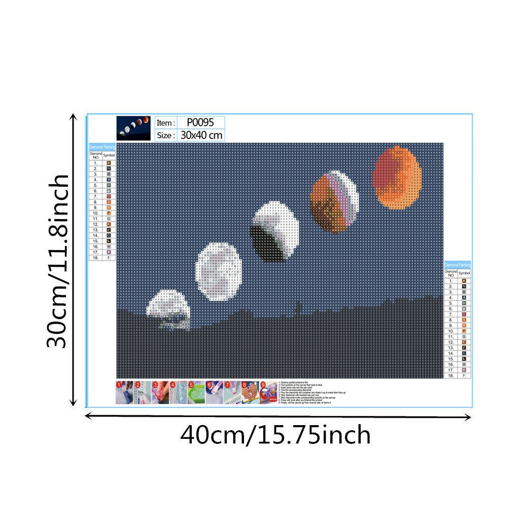 Five Moons | Full Round Diamond Painting Kits