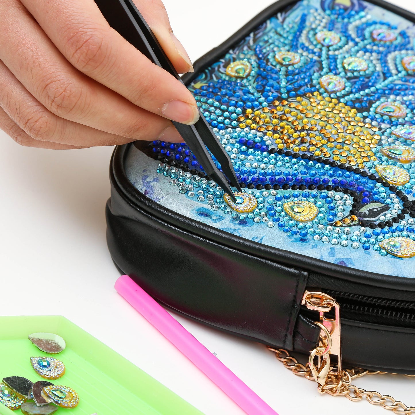 DIY speziell geformte Diamanthandtasche