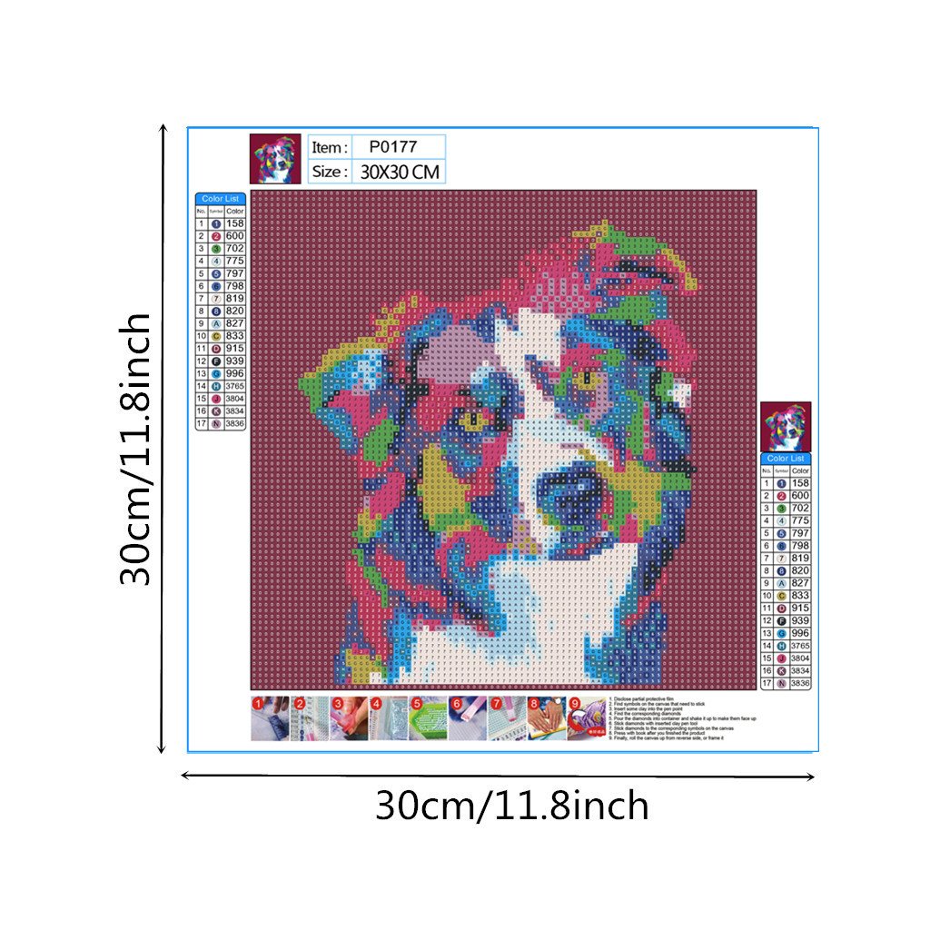 Dog | Full Round Diamond Painting Kitsswan