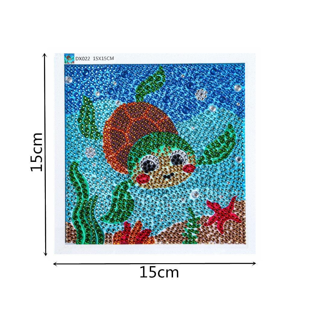 Children's Series-| Sea turtle | Crystal Rhinestone Full Diamond Painted-(Frameless)