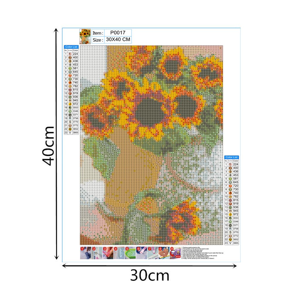 Sunflower | Full Round Diamond Painting Kits