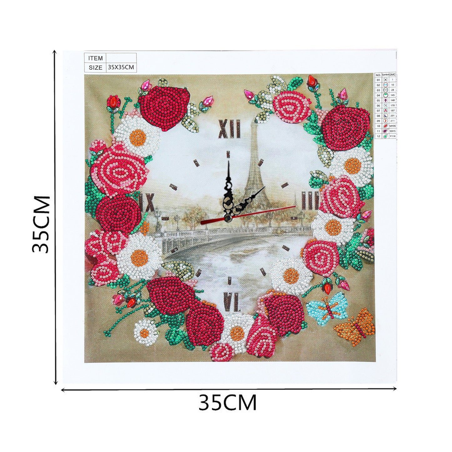 Flower Clock | Special Shaped Diamond Painting Kits