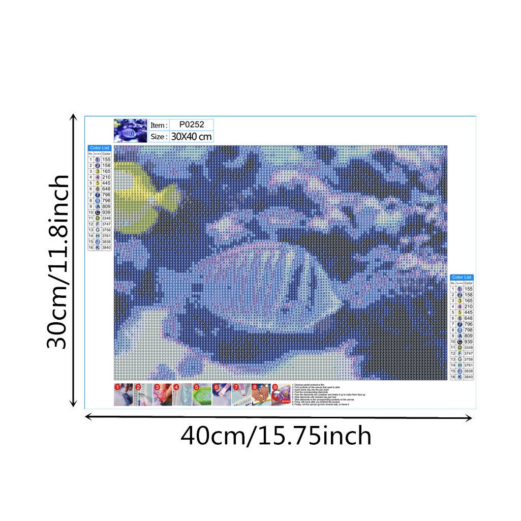 Tropical Fish | Full Round Diamond Painting Kits