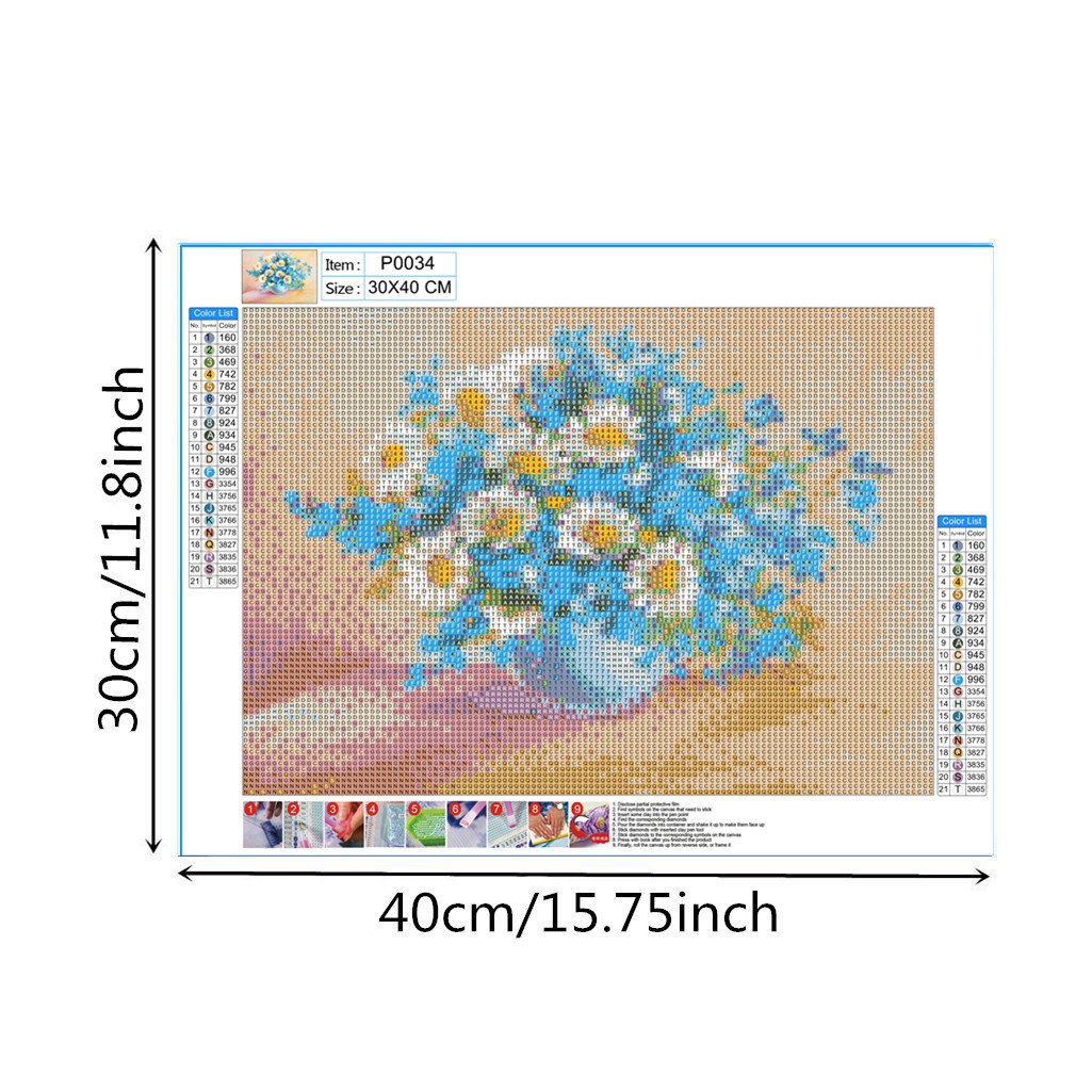 Flower  | Full Round Diamond Painting Kits