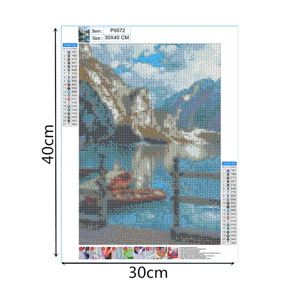 Boat in the lake | Full Round Diamond Painting Kits