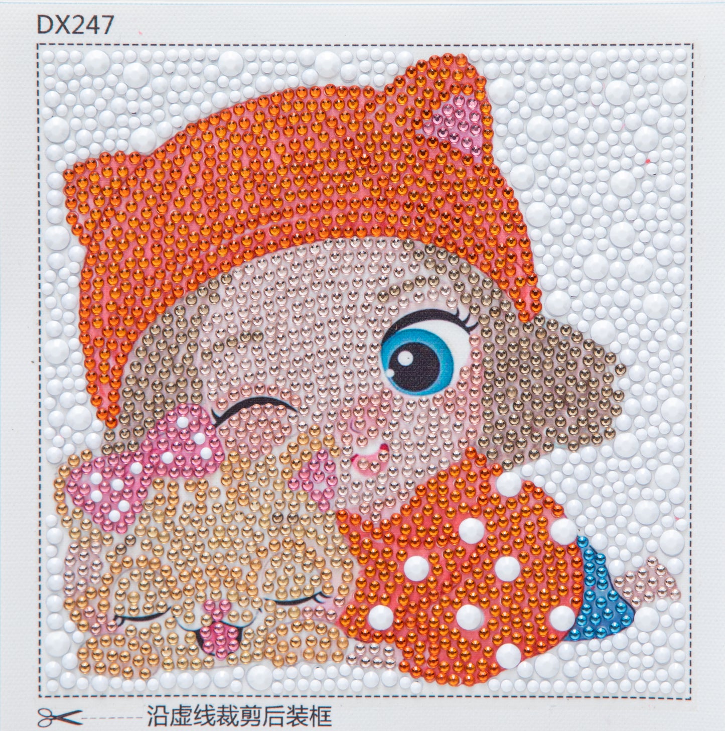 Petite fille | Kits de peinture diamant strass cristal pour enfants