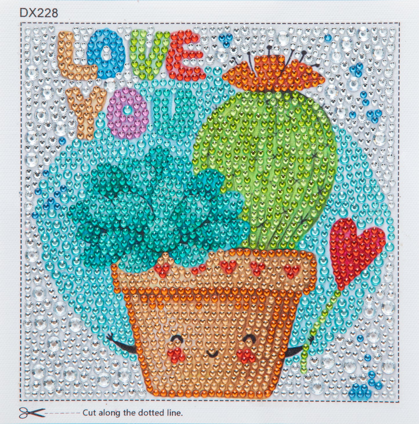 Cactus | Crystal Rhinestone Diamond Painting Kits for children