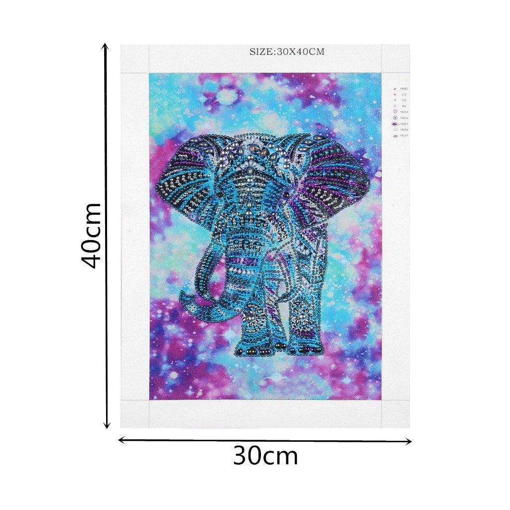 Elephant  | Crystal Rhinestone  | Full Round Diamond Painting Kits