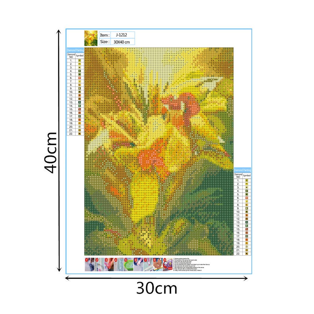 Flower and Bird | Full Round Diamond Painting Kits