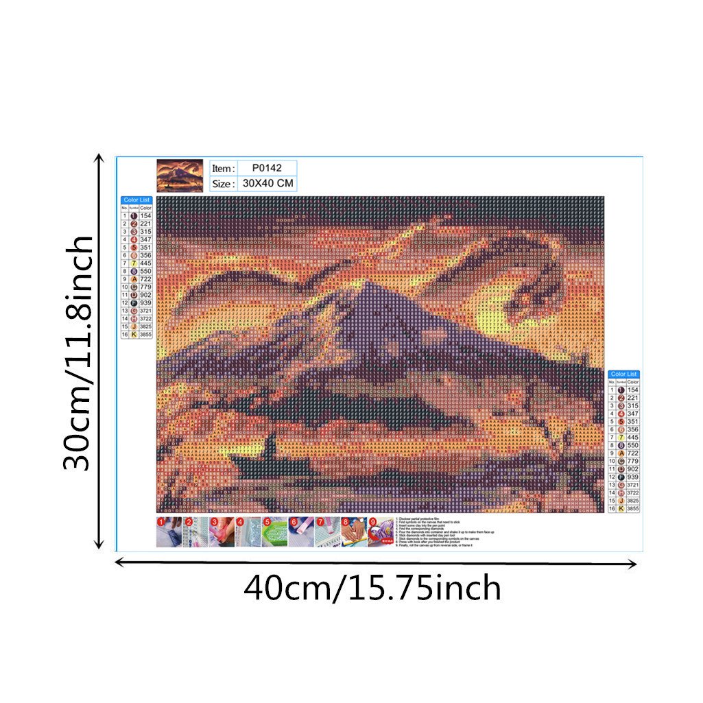 Mountain dragon | Full Round Diamond Painting Kits