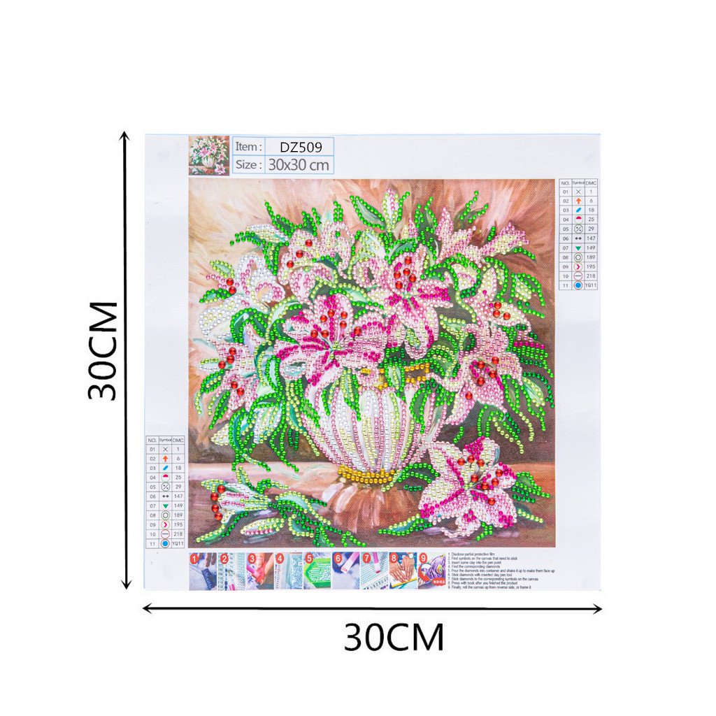 Flowers | Special Shaped | Crystal Rhinestone Diamond Painting Kits