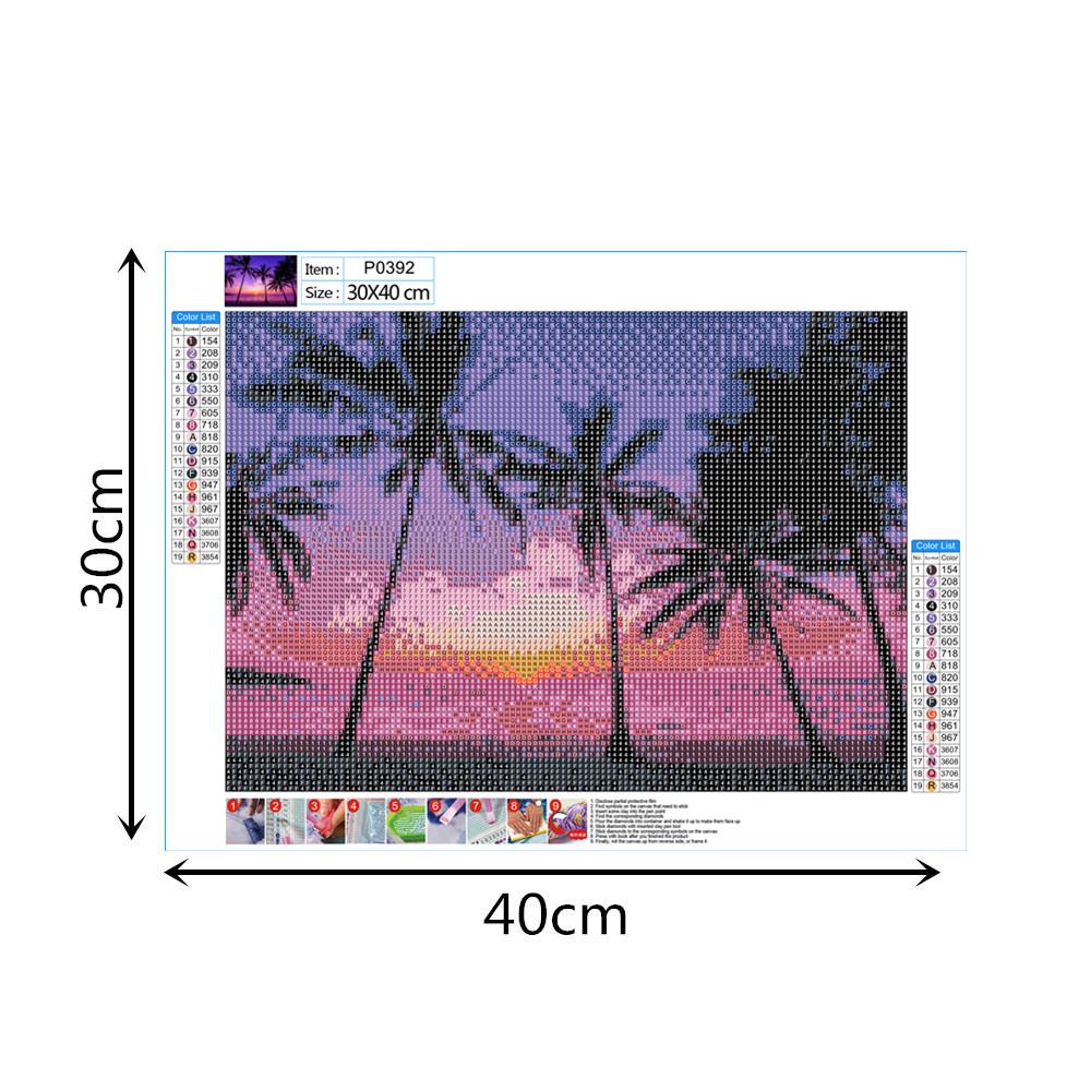 Beach scenery | Full Round Diamond Painting Kits