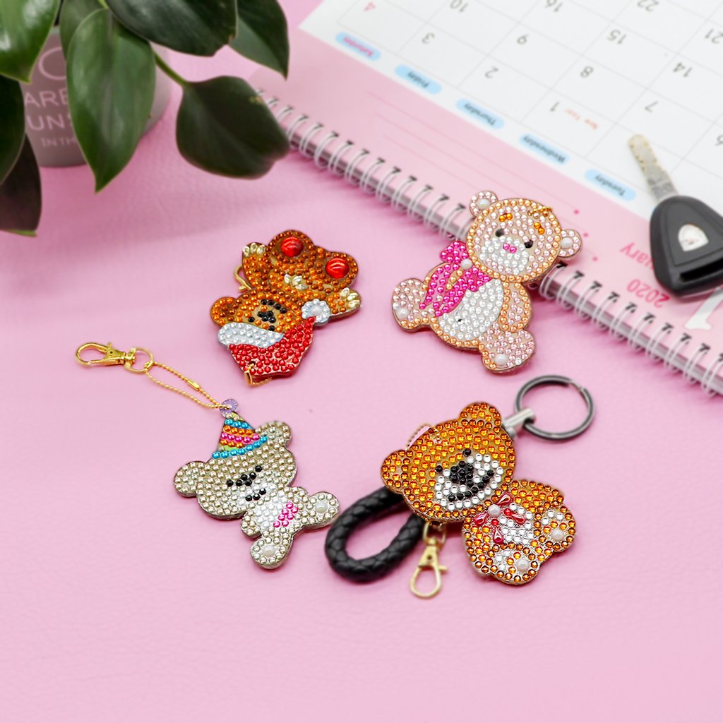 DIY Diamond Painting | Little bear | Keychain Kit