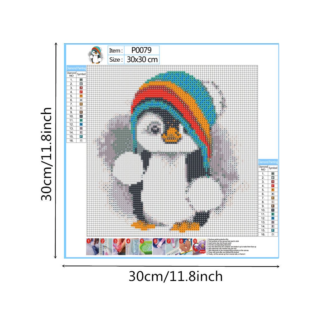 Penguin | Full Round Diamond Painting Kits