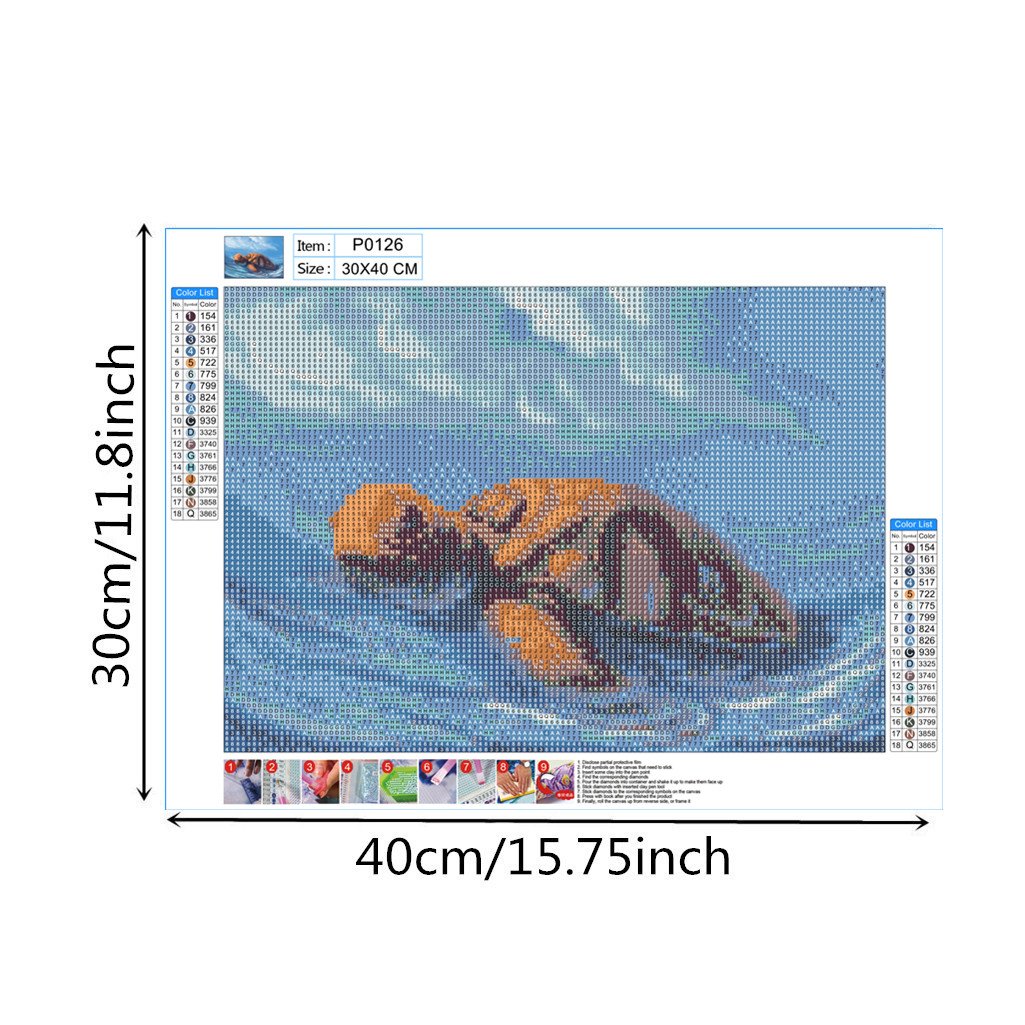 Sea turtle | Full Round Diamond Painting Kits