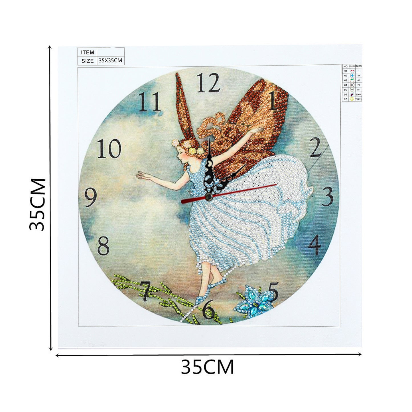Fairy Clock | Special Shaped Diamond Painting Kits