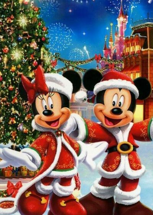 Full Round/Square Diamond Painting Kits | Christmas Mickey