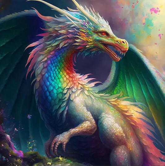 AB Diamond Painting  |  Colorful Dragon