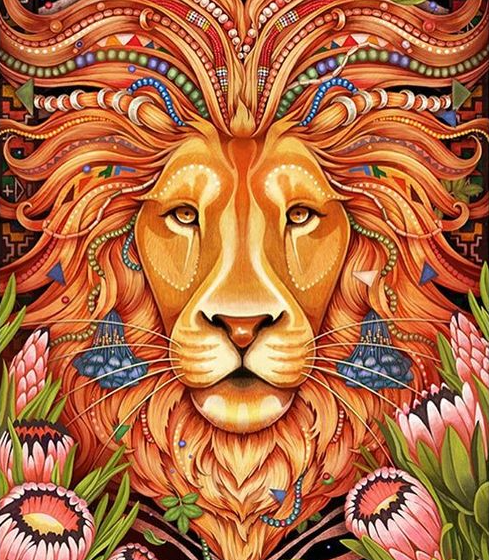 Full Round/Square Diamond Painting Kits | Lion