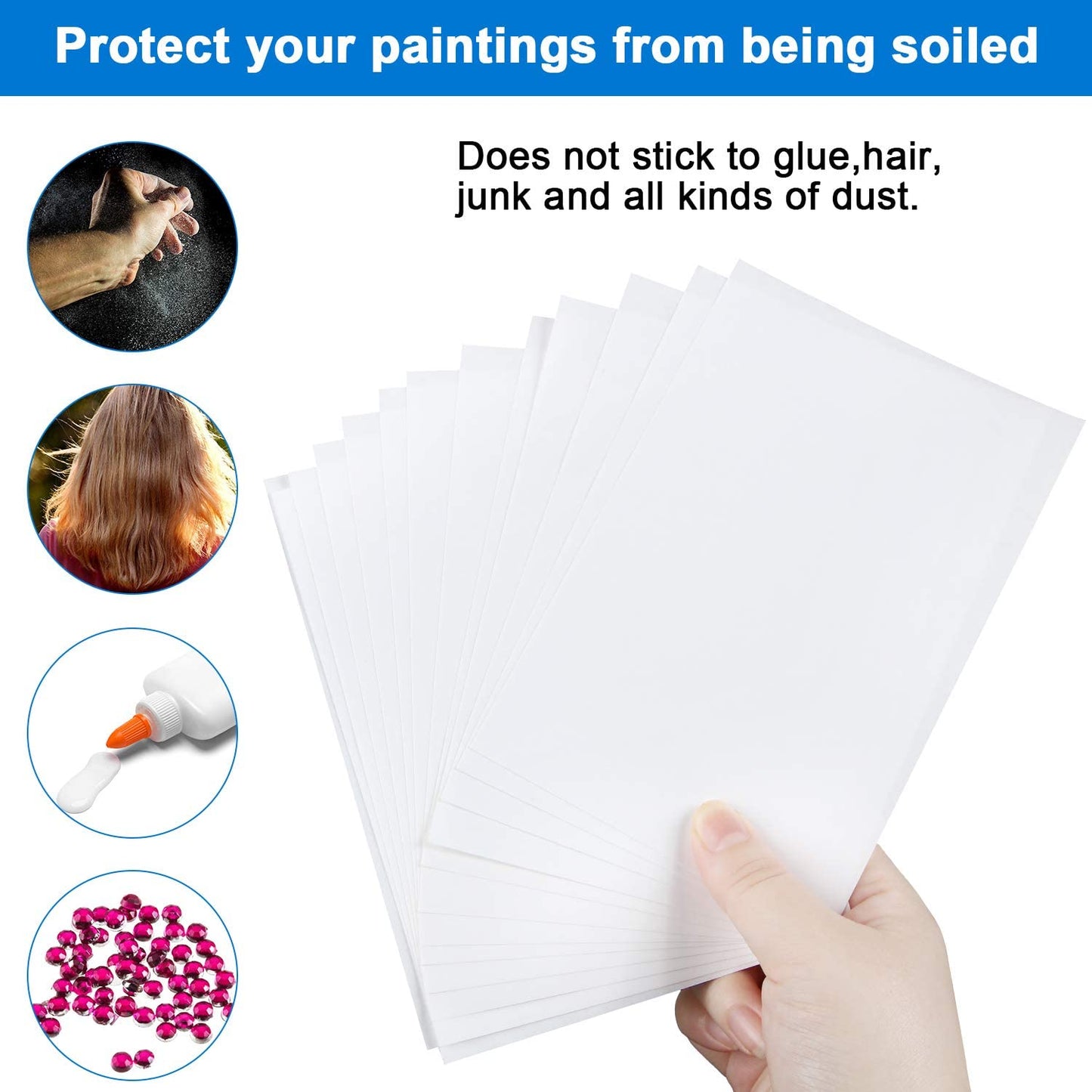 Papier anti-adhésif pour outils de peinture au diamant