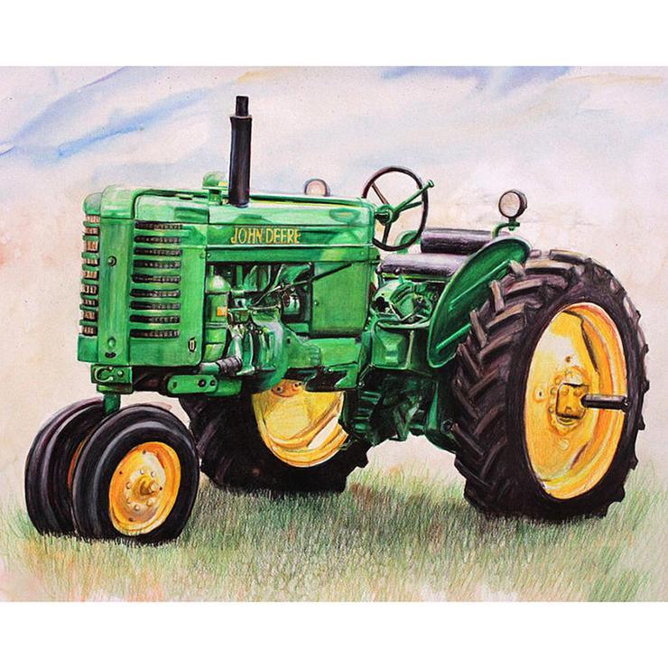 Tractor | Full Round Diamond Painting Kits