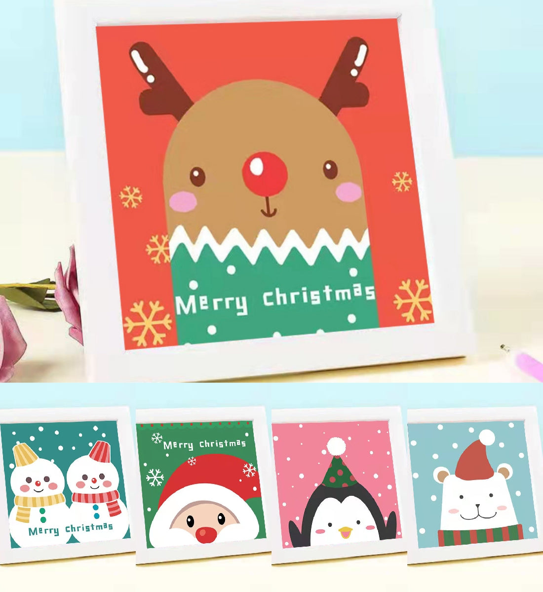 Christmas | Crystal Rhinestone Diamond Painting Kits for children | 15x15cm