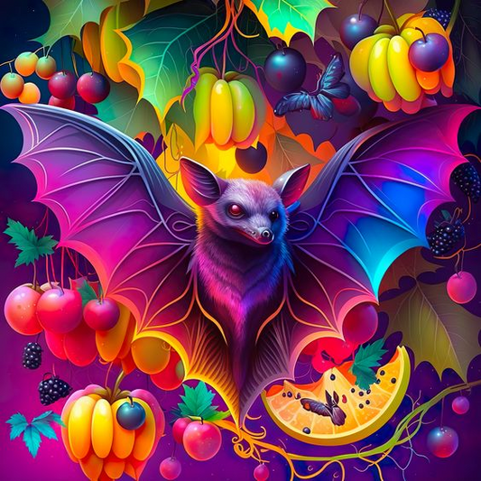 AB Diamond Painting  |  Colorful Bat