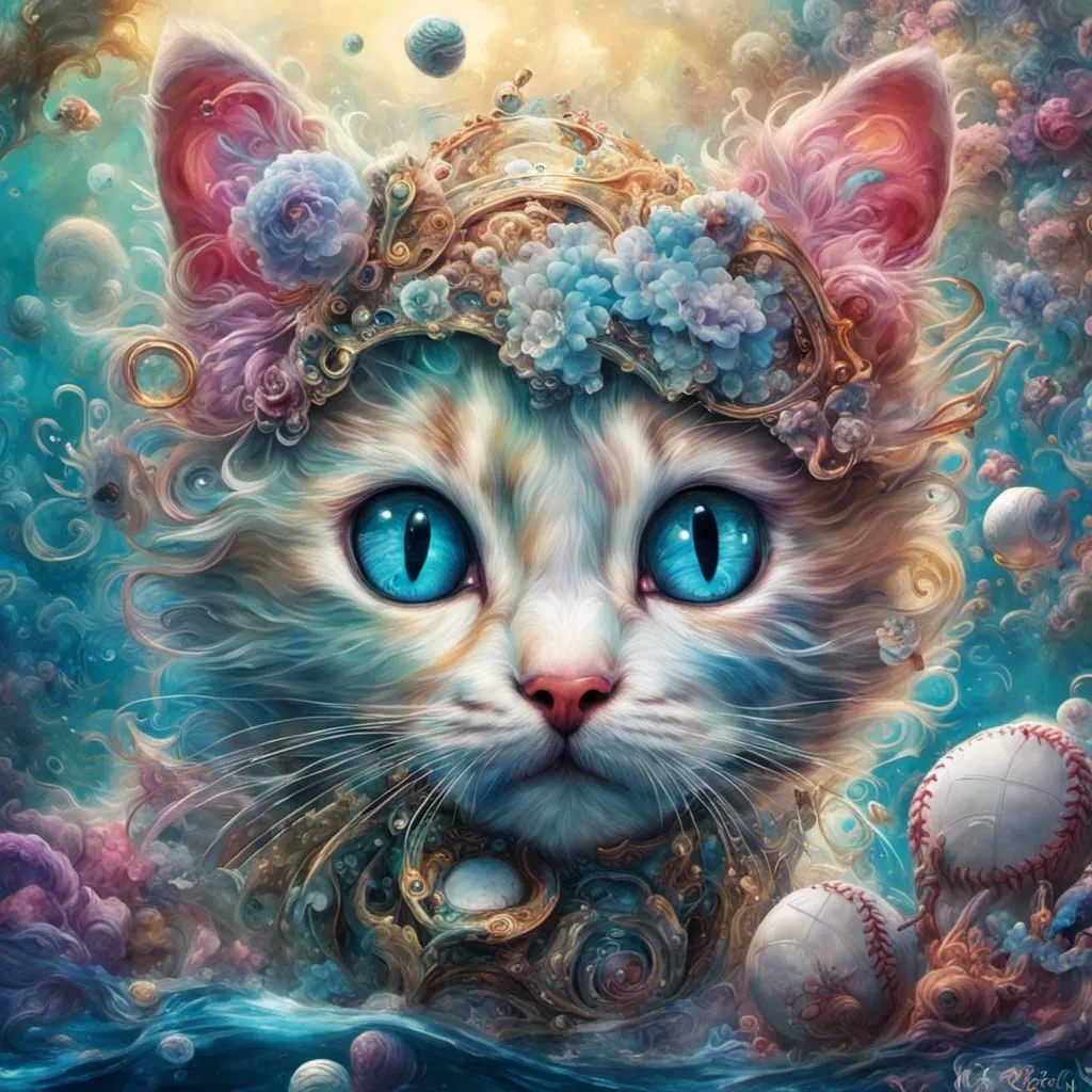 AB Diamond Painting  |  Colorful Cat