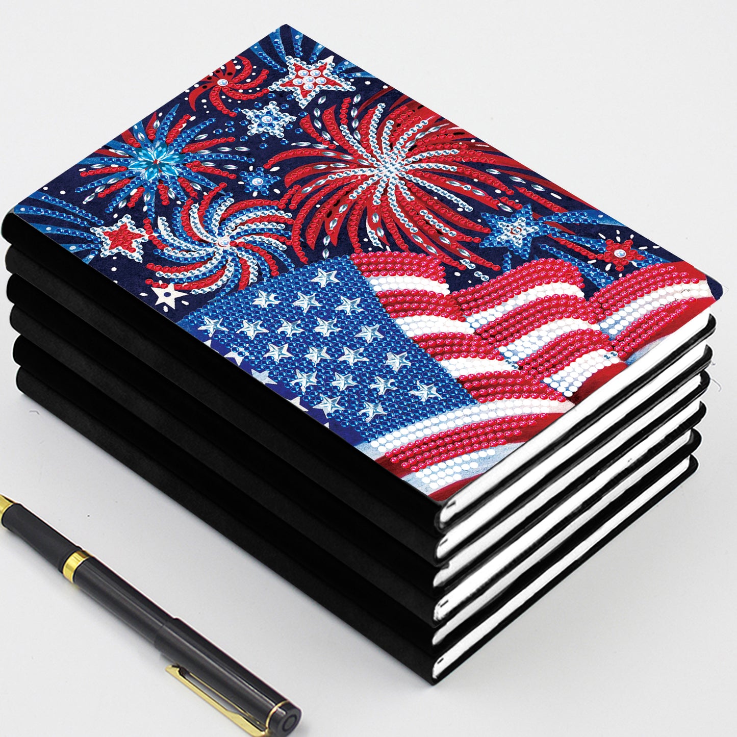 A5 5D Notebook DIY  Special Shape Rhinestone Diary Book | Flag
