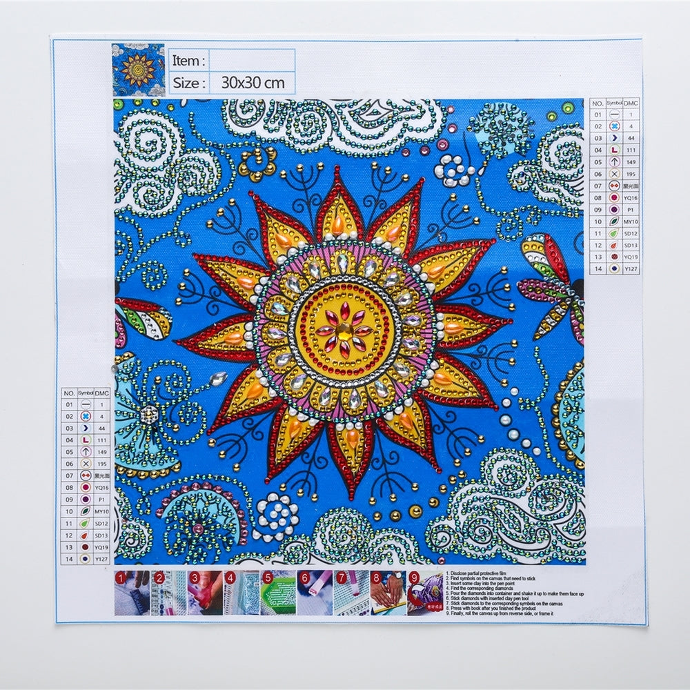 Mandala flower | Special Shaped Diamond Painting Kits