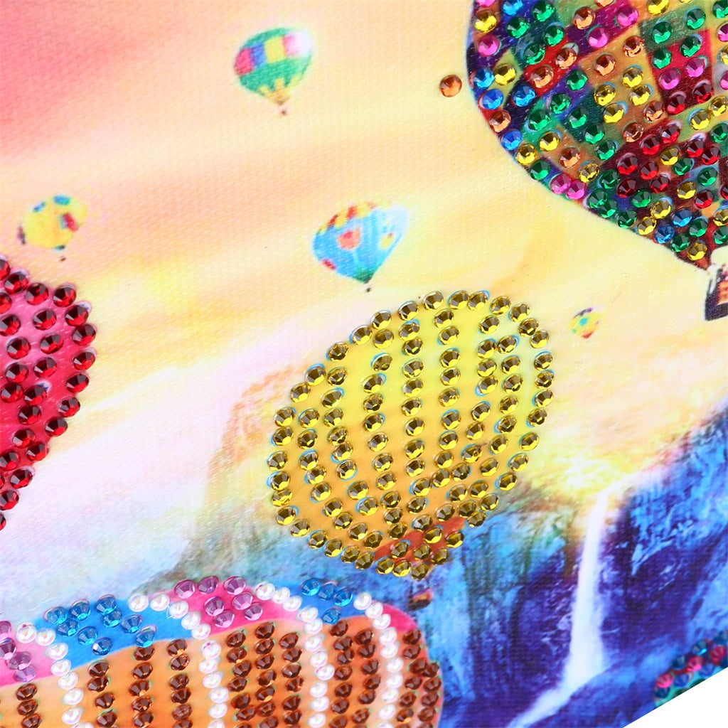 Hot Air Balloons  | Crystal Rhinestone  | Full Round Diamond Painting Kits