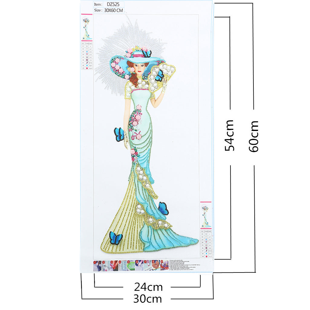 Mode Mädchen | Speziell geformt | Crystal Strass Diamond Painting Kits 