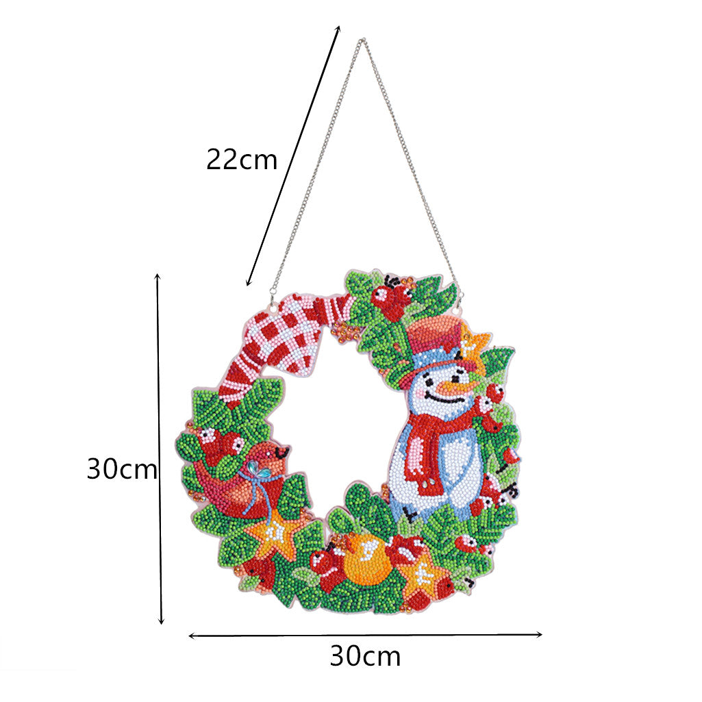 DIY Diamond Hanging Wreath Home Decor Kit | Snowman