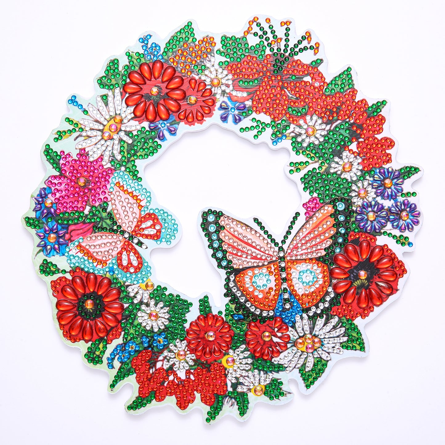 DIY Diamond Painting Wreath - Butterfly