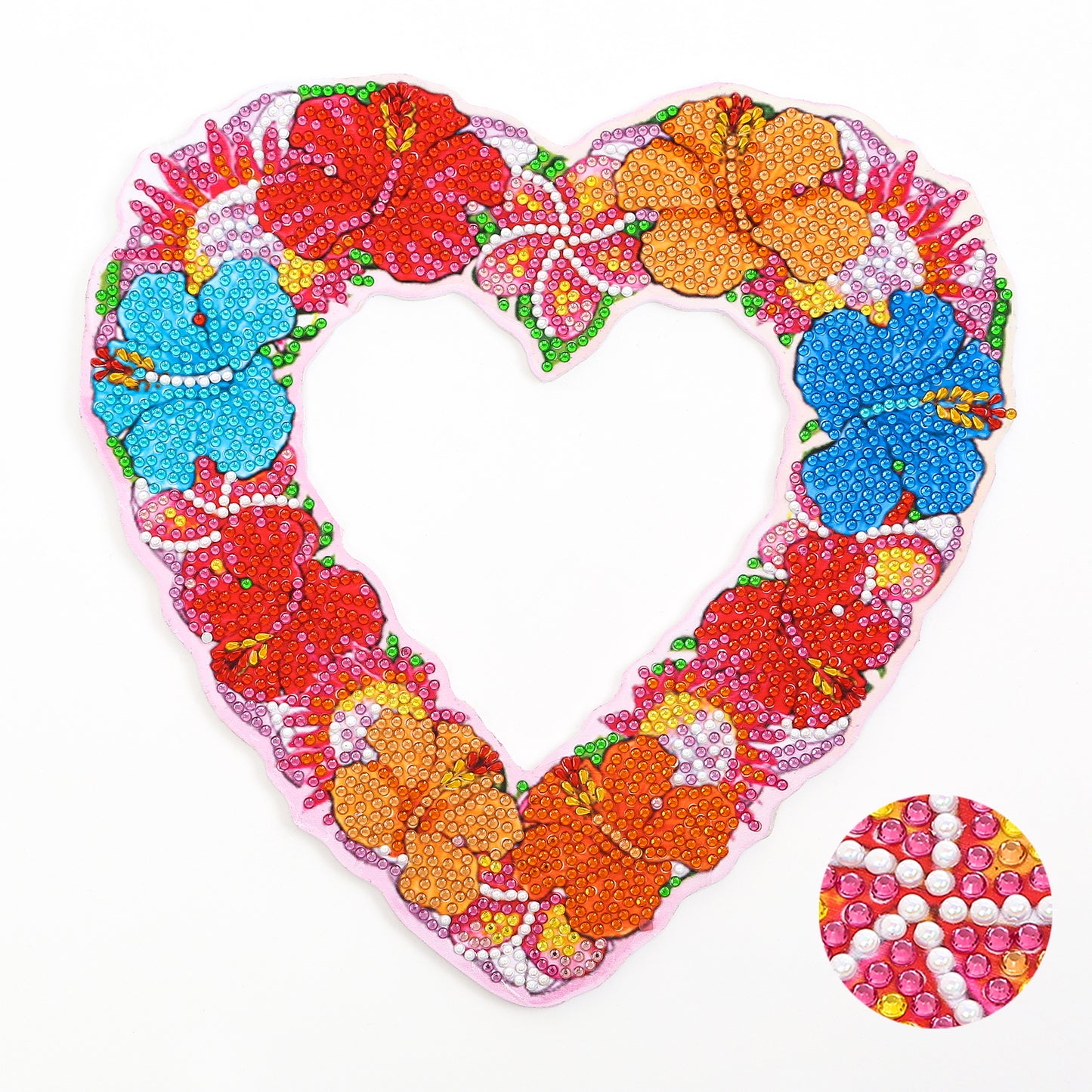 DIY Diamond Painting Wreath - Heart