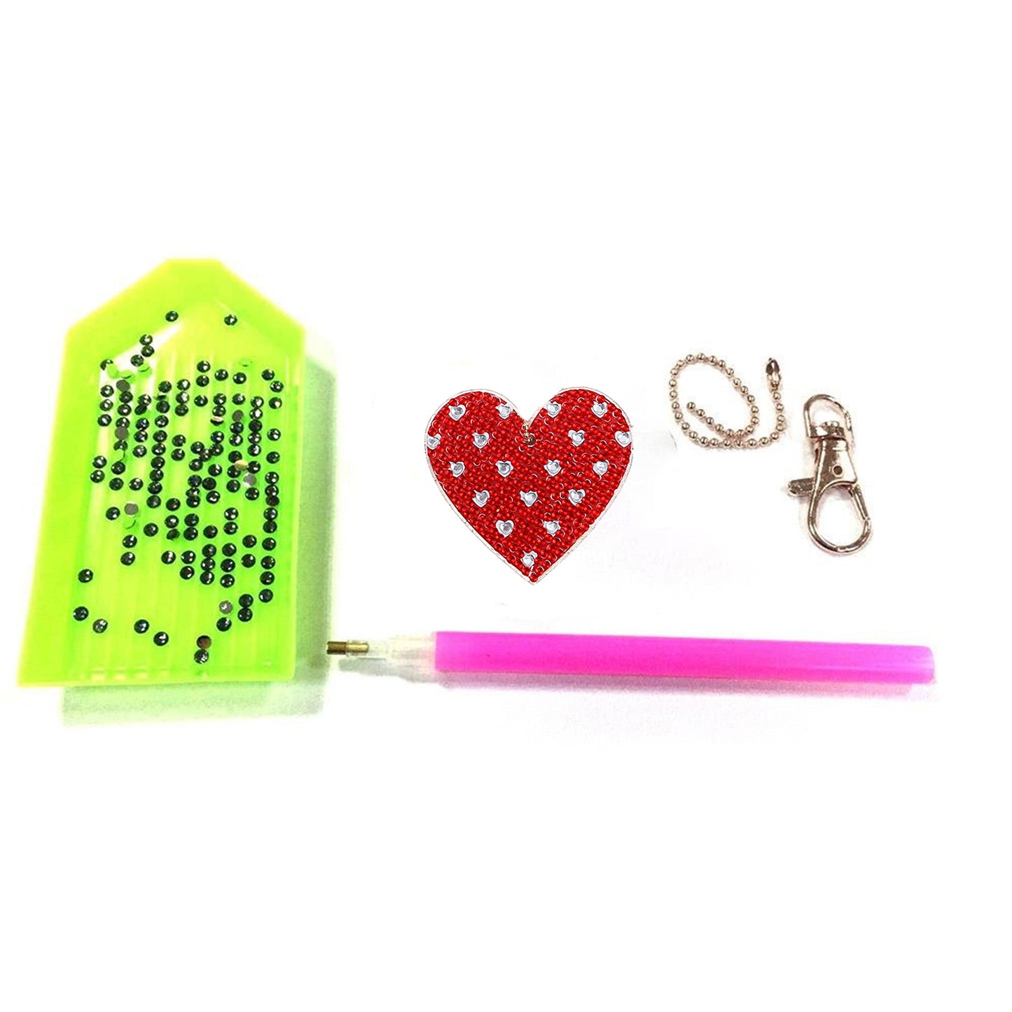 5pcs DIY Keychain | Love heart