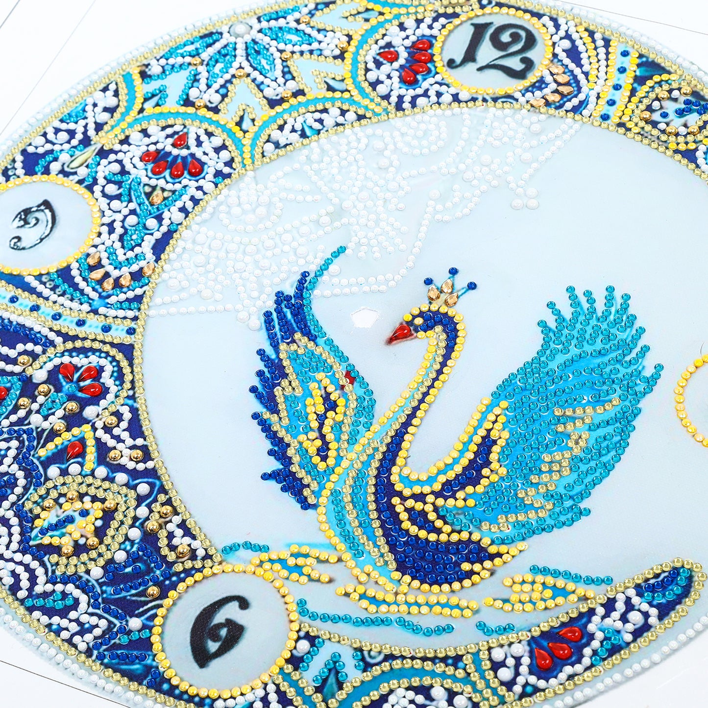 Peacock Clock | Special Shaped Diamond Painting Kits