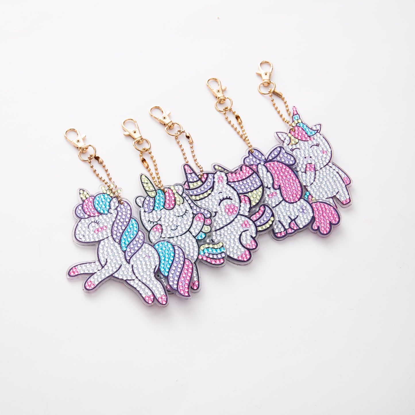 DIY keychain | Unicorn | Double-sided | Five Piece Set