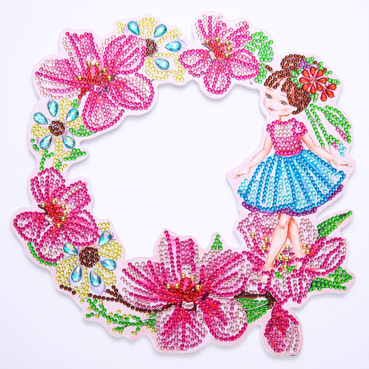 DIY Diamond Painting Wreath - Fairy