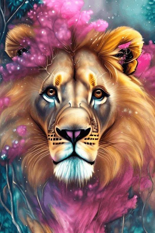 Full Round/Square Diamond Painting Kits |  Lion