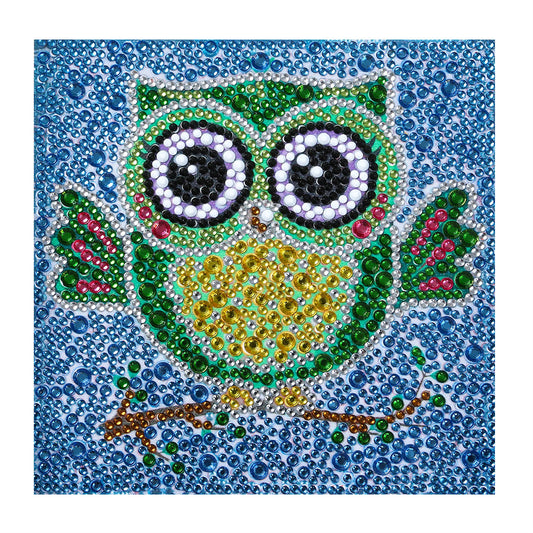 Children's Series-| Owl | Crystal Rhinestone Full Diamond Painted-(Frameless)