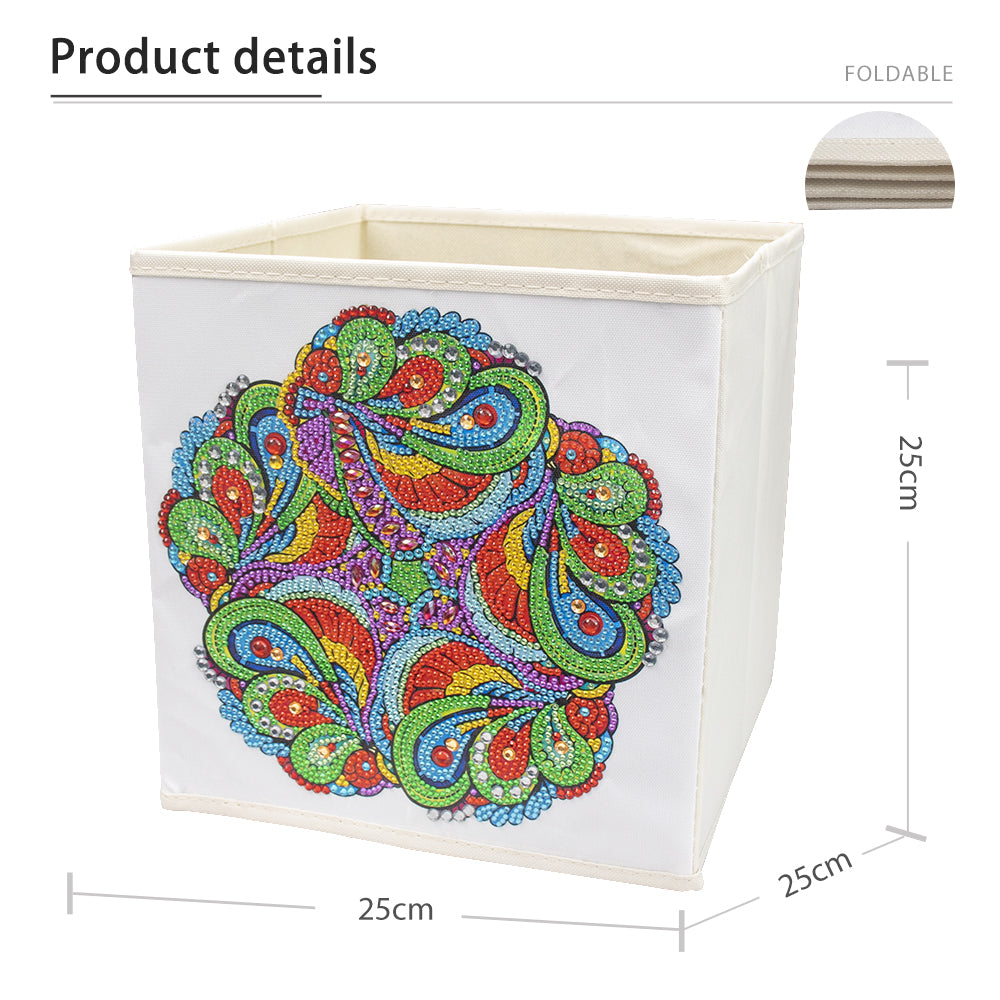 DIY Special Shaped Diamond Painting Mandala flower Cloth Home Storage Box