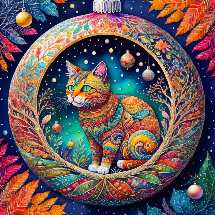 AB Diamond Painting  |  Colorful Cat