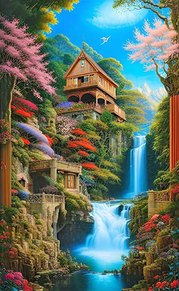 AB Diamond Painting   |  Waterfall Scenery