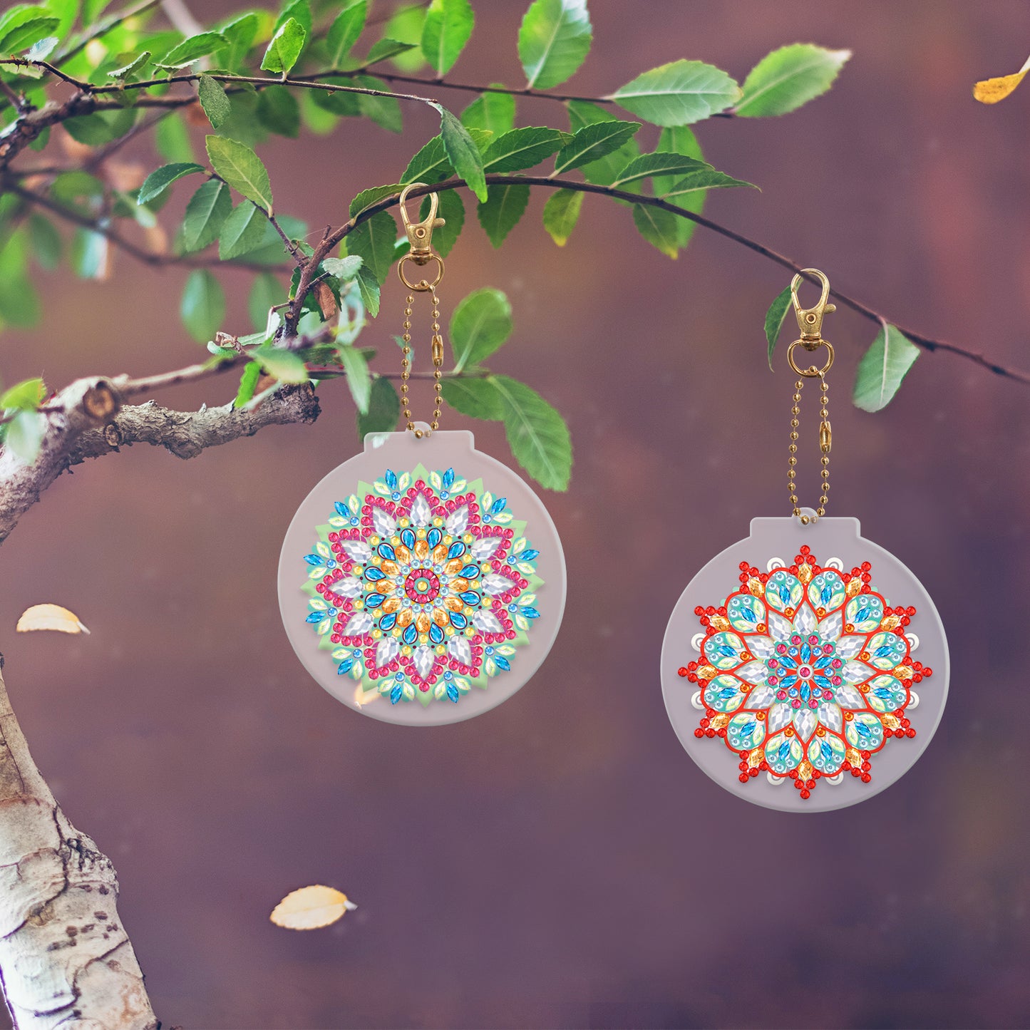 DIY keychain | Mandala | Two Piece Set