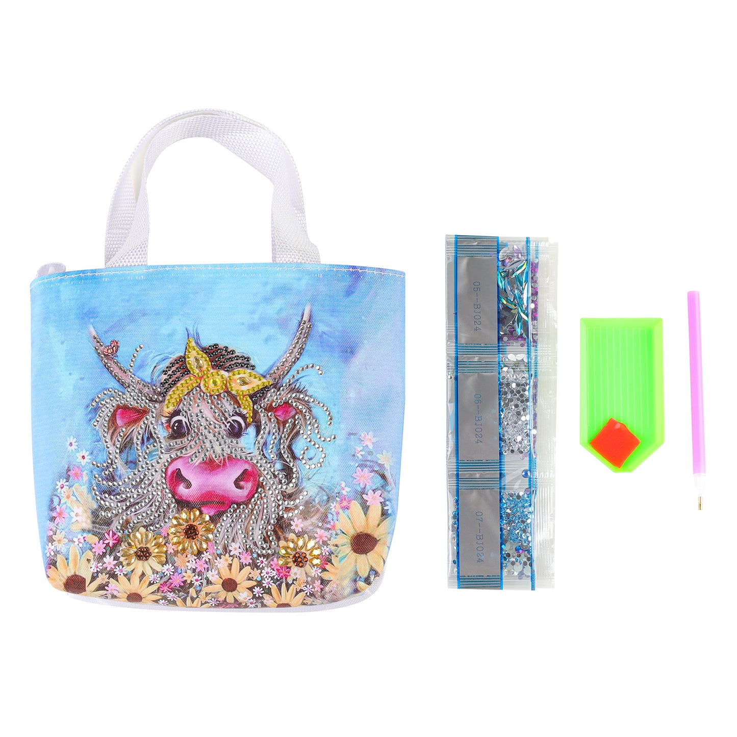 DIY special-shaped Diamond painting package Children's handbag | Cow