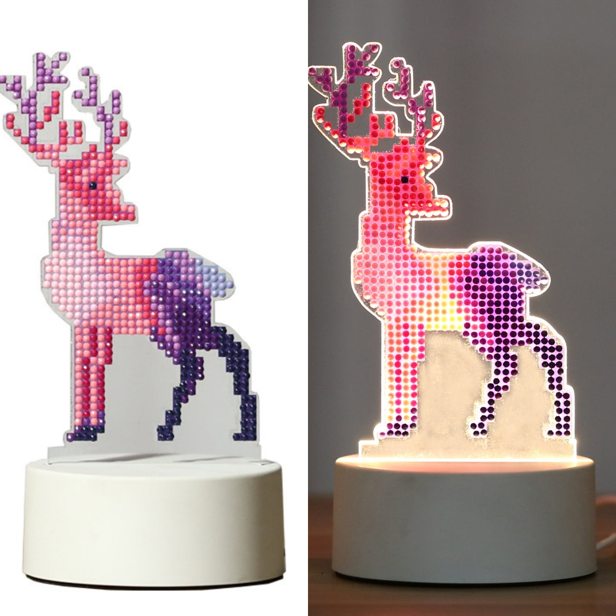 DIY Diamond Painting Led Light Lamp Home Desk Decor