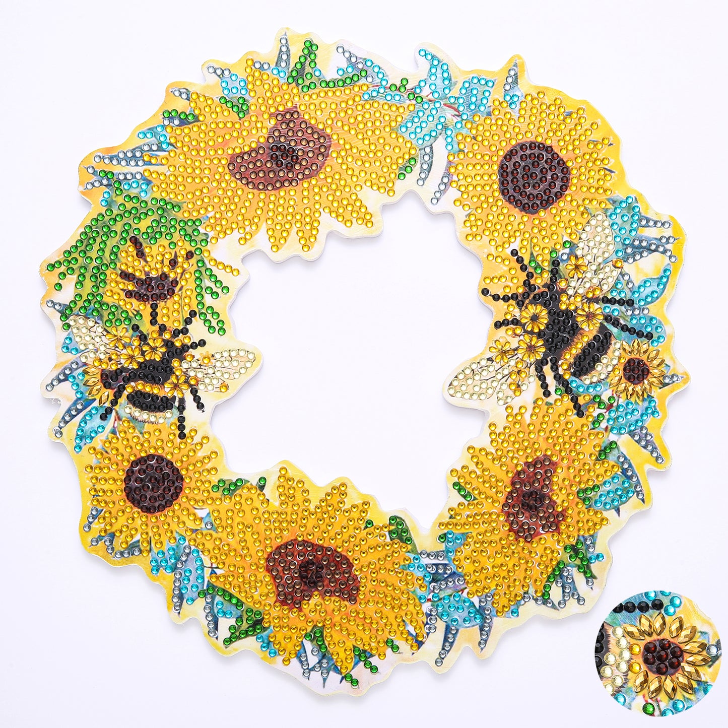 DIY Diamond Painting Wreath - Bee