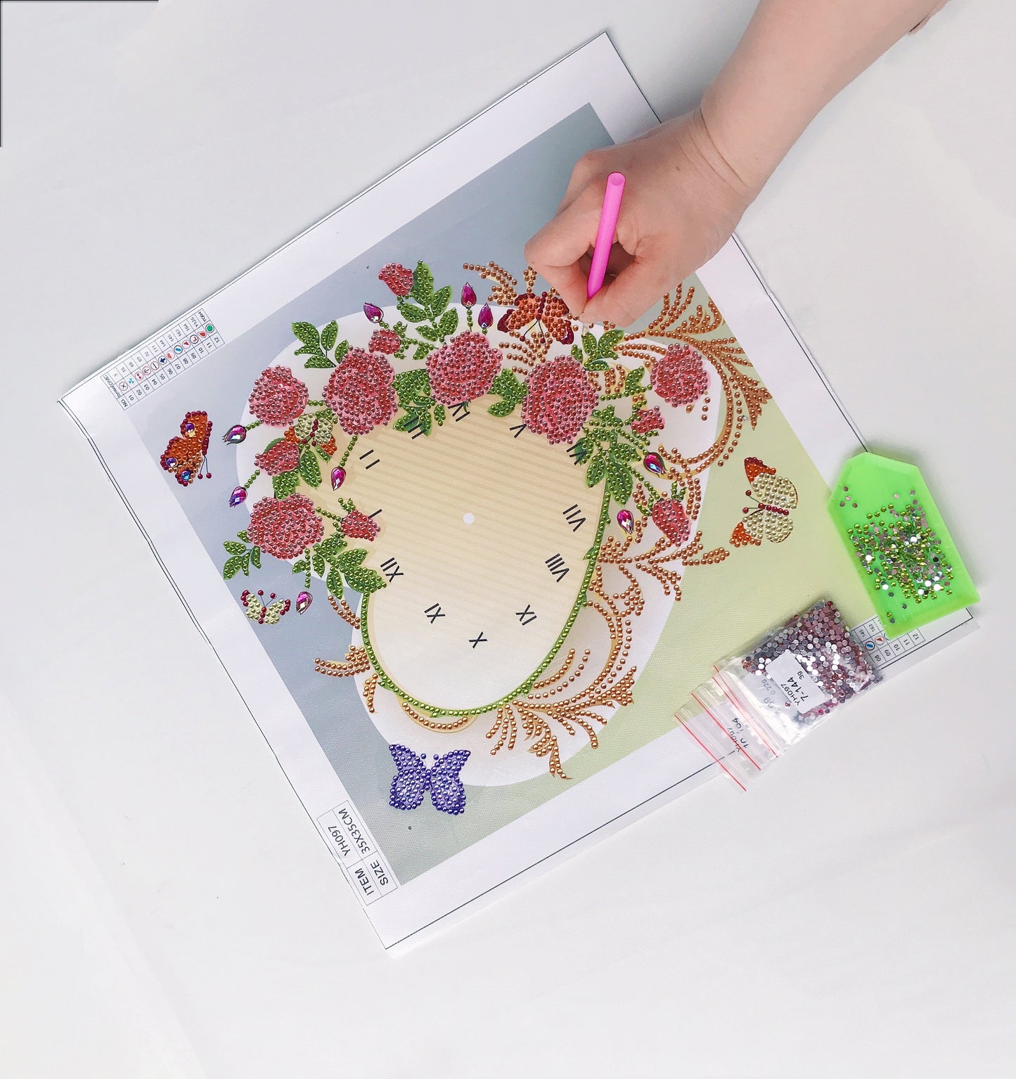 Flower Clock | Special Shaped Diamond Painting Kits